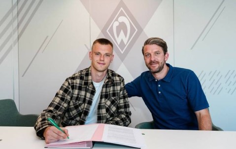 官方：不莱梅租借23岁阿森纳门将卡尔-海因，租期1年