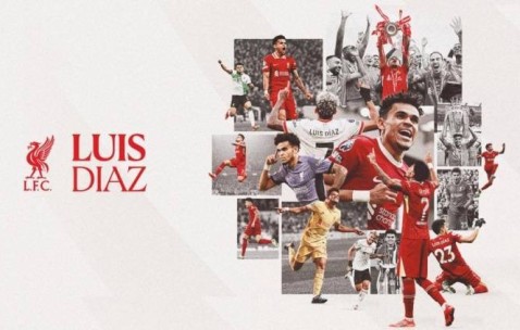 效力3年半！利物浦官方告别迪亚斯：感谢所有贡献，祝愿一切顺利