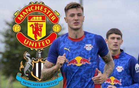 德天空：纽卡代表在莱比锡等着，若曼联谈崩将马上对塞斯科出手