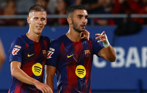 西甲-费兰梅开二度奥尔莫传射 巴萨主场3-0完胜赫塔费