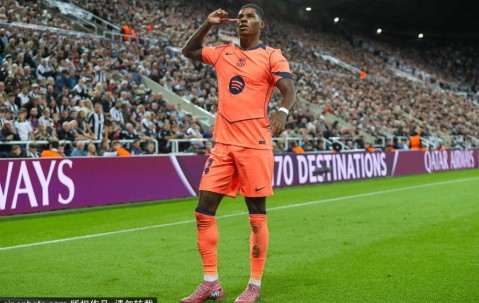 欧冠-拉什福德世界波+梅开二度 巴萨2-1客胜纽卡斯尔