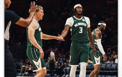 季前赛-字母哥缺阵韦尔18+13 雄鹿轻取热火